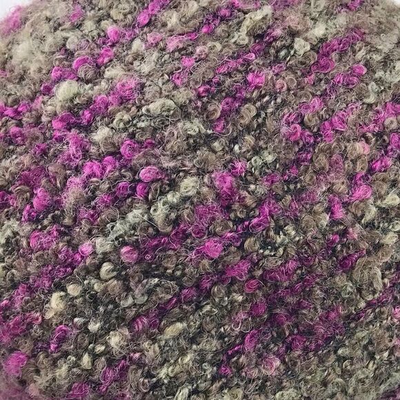 Coldwater Creek Bundle of Two Purple Olive Green Mottled Knit Brimmed Wool Hats - Picture 8 of 14